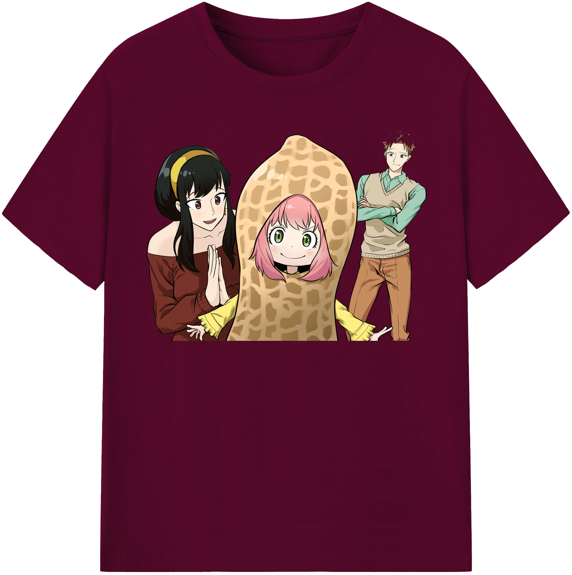 （画像用） SPY×FAMILY间谍家家酒 レディースカジュアルプリントTシャツ（綿100％）